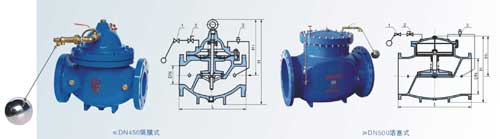 100X遙控浮球閥 結構圖片