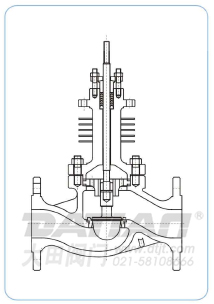 PG型散熱片單座調節閥本體結構