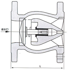 DRVZ(H42X)靜音式止回閥結(jié)構(gòu)示意圖