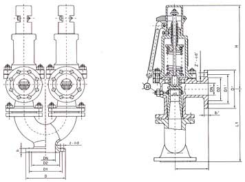 A37H-25(16C/40)安全閥結構示意圖