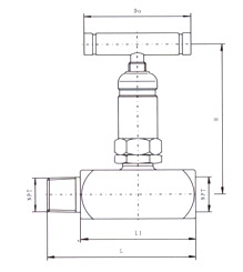 SS-5PDF8-M8美標內外螺紋針型閥